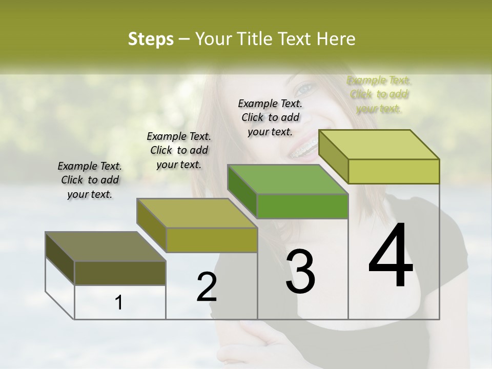 Female Smile Young PowerPoint Template