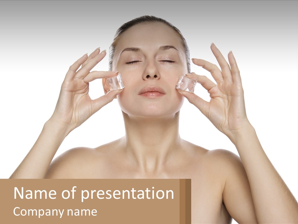 Adult Person Makeup PowerPoint Template