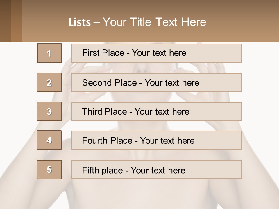 Adult Person Makeup PowerPoint Template