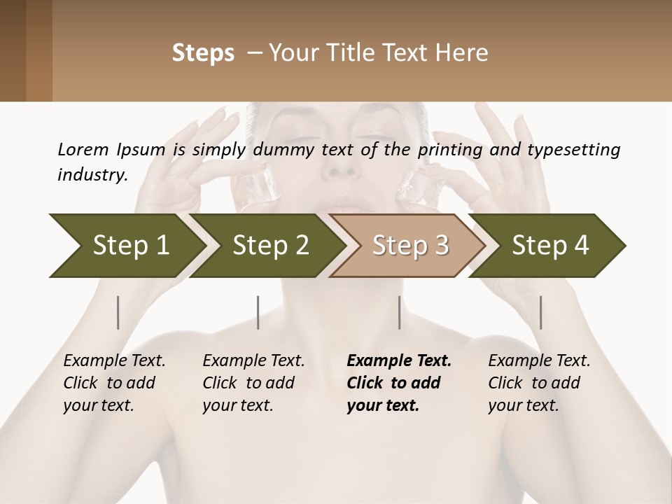 Adult Person Makeup PowerPoint Template