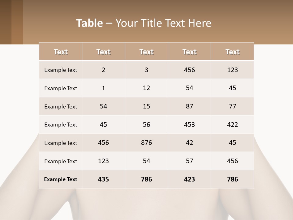 Adult Person Makeup PowerPoint Template