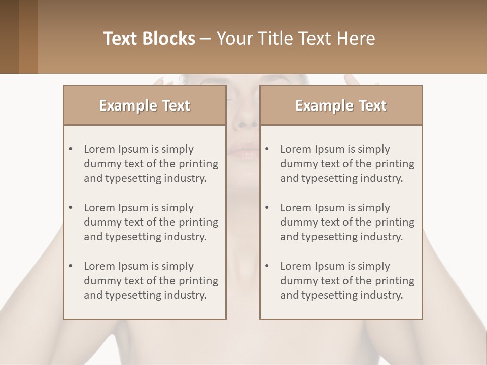Adult Person Makeup PowerPoint Template