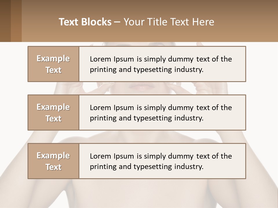 Adult Person Makeup PowerPoint Template