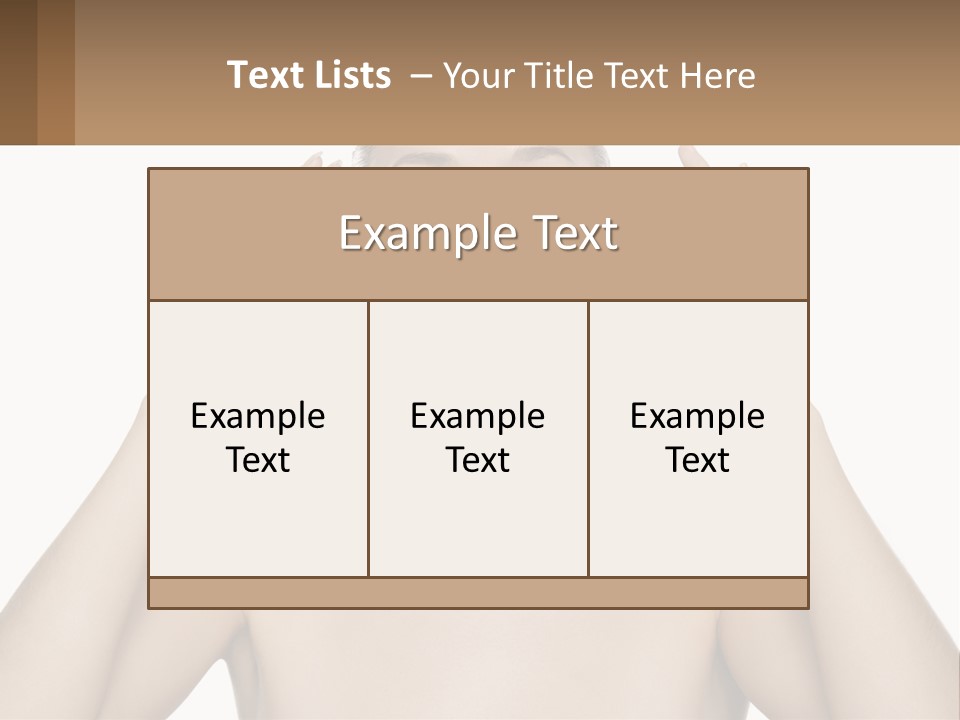 Adult Person Makeup PowerPoint Template