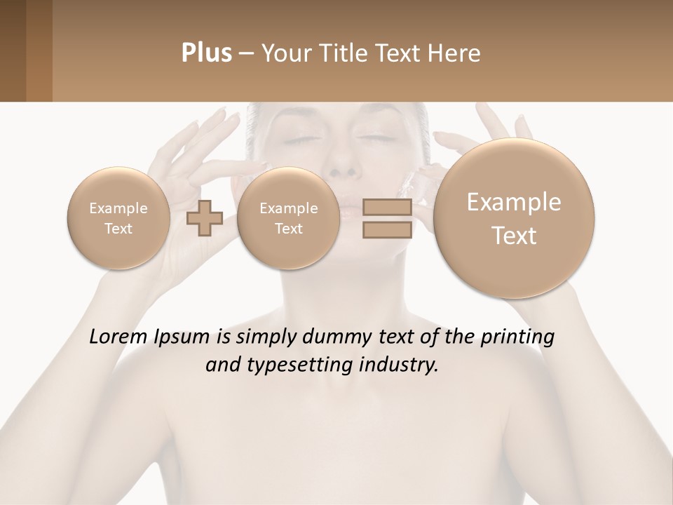 Adult Person Makeup PowerPoint Template