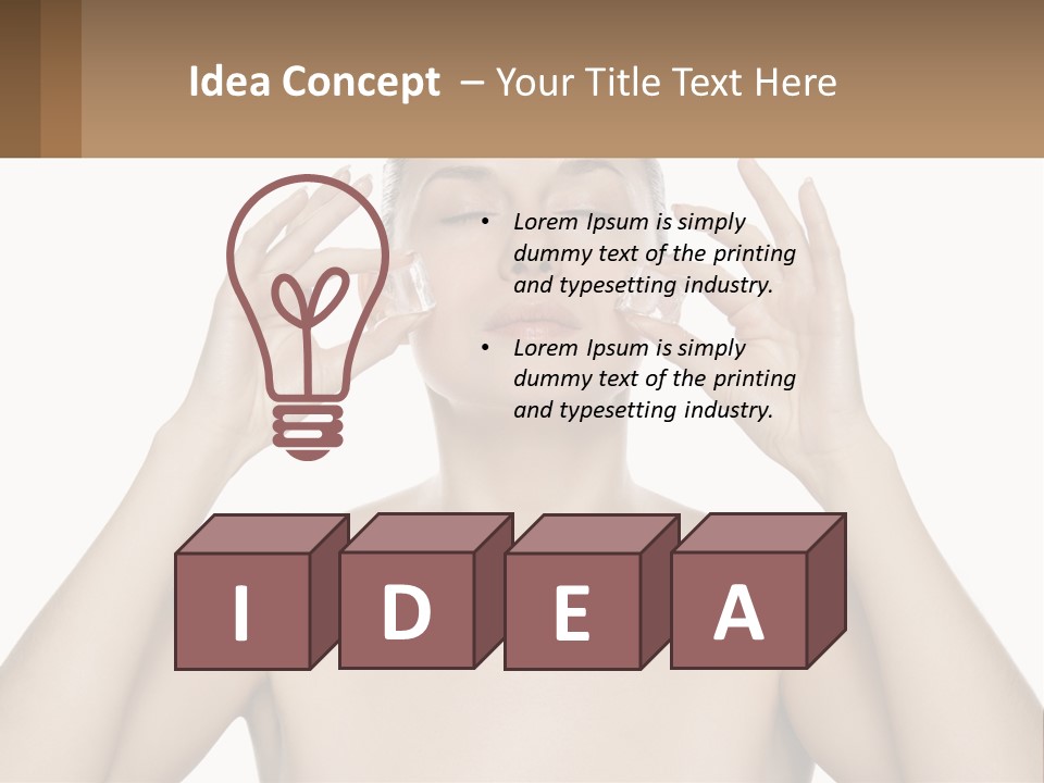 Adult Person Makeup PowerPoint Template