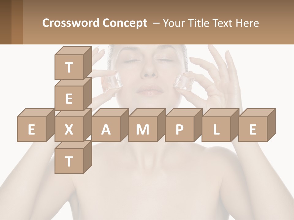 Adult Person Makeup PowerPoint Template