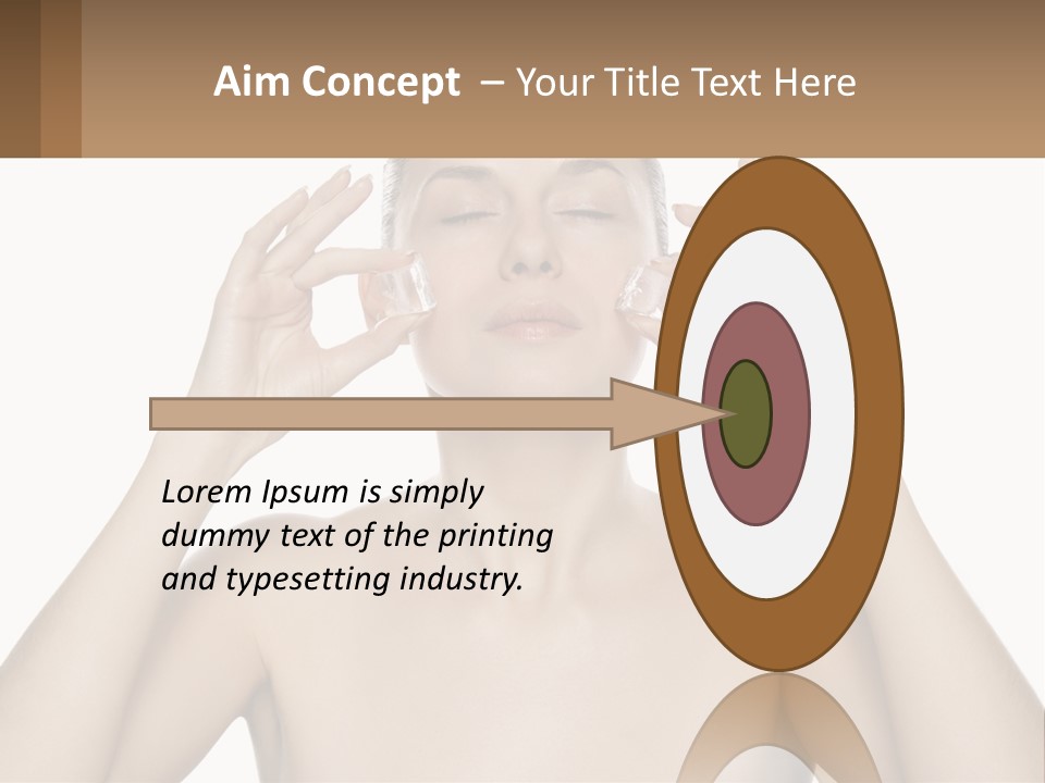 Adult Person Makeup PowerPoint Template