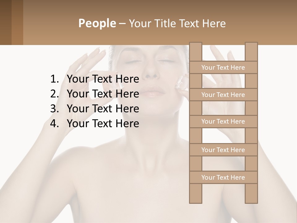 Adult Person Makeup PowerPoint Template