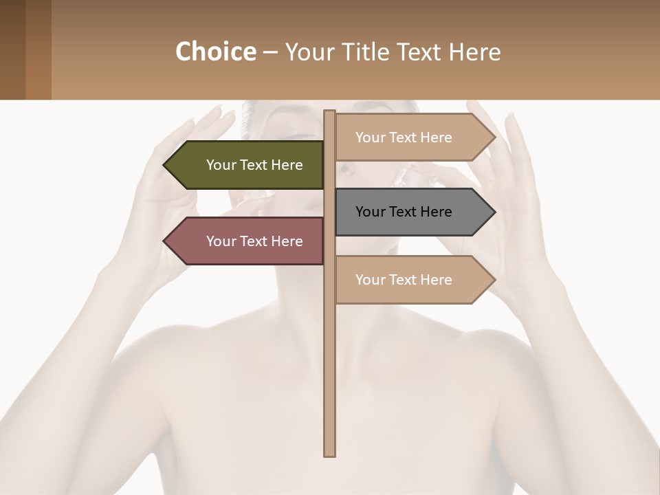 Adult Person Makeup PowerPoint Template