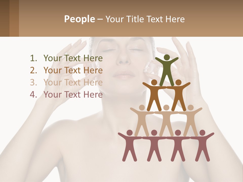 Adult Person Makeup PowerPoint Template