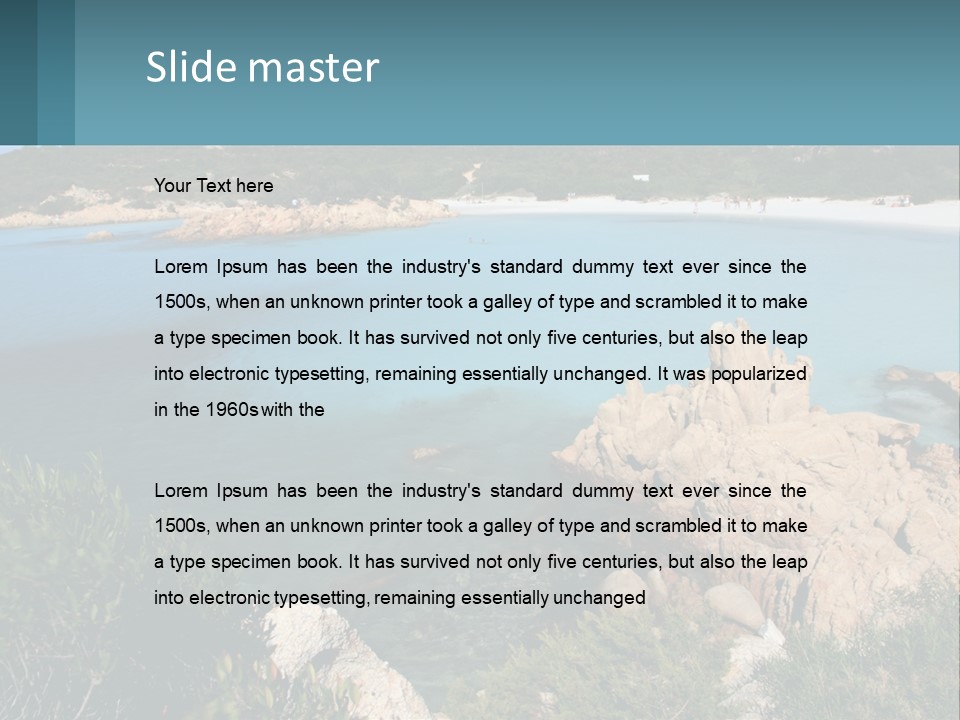 Relax Cove Water PowerPoint Template