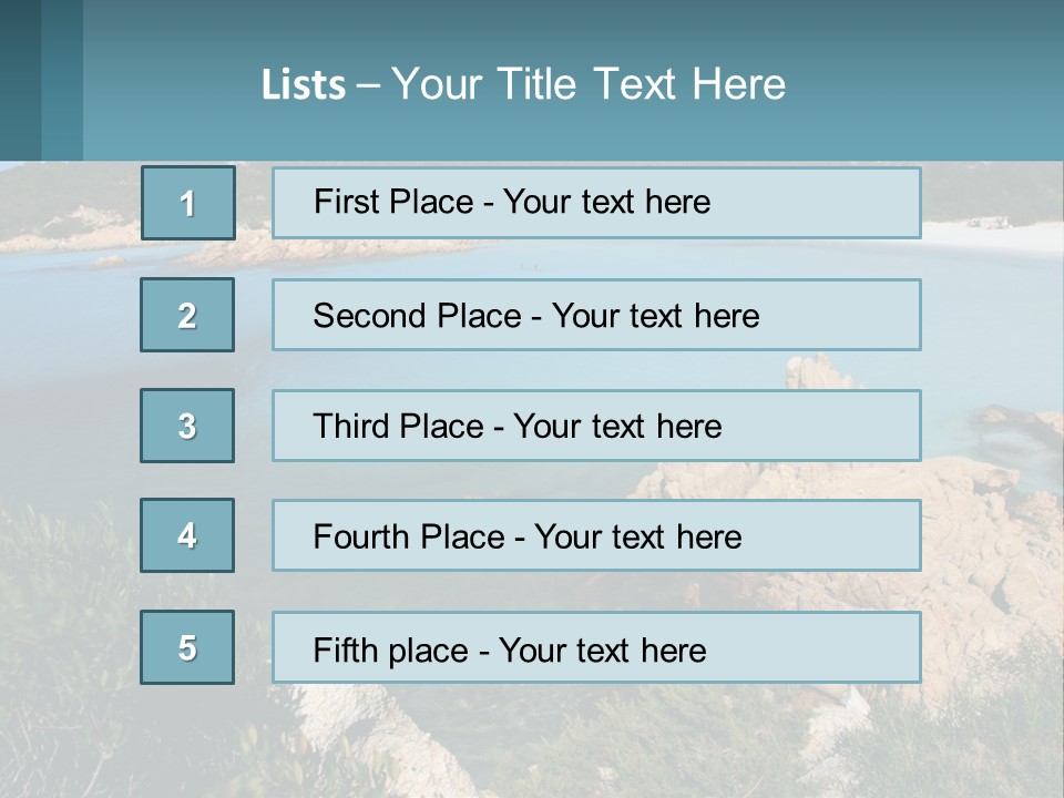 Relax Cove Water PowerPoint Template