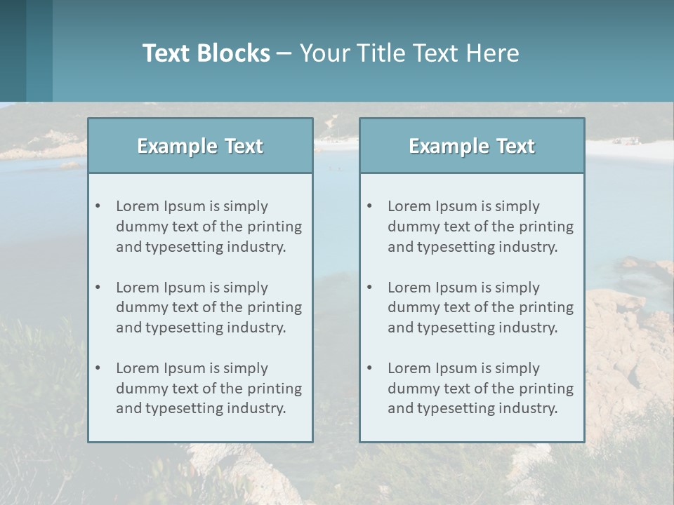 Relax Cove Water PowerPoint Template