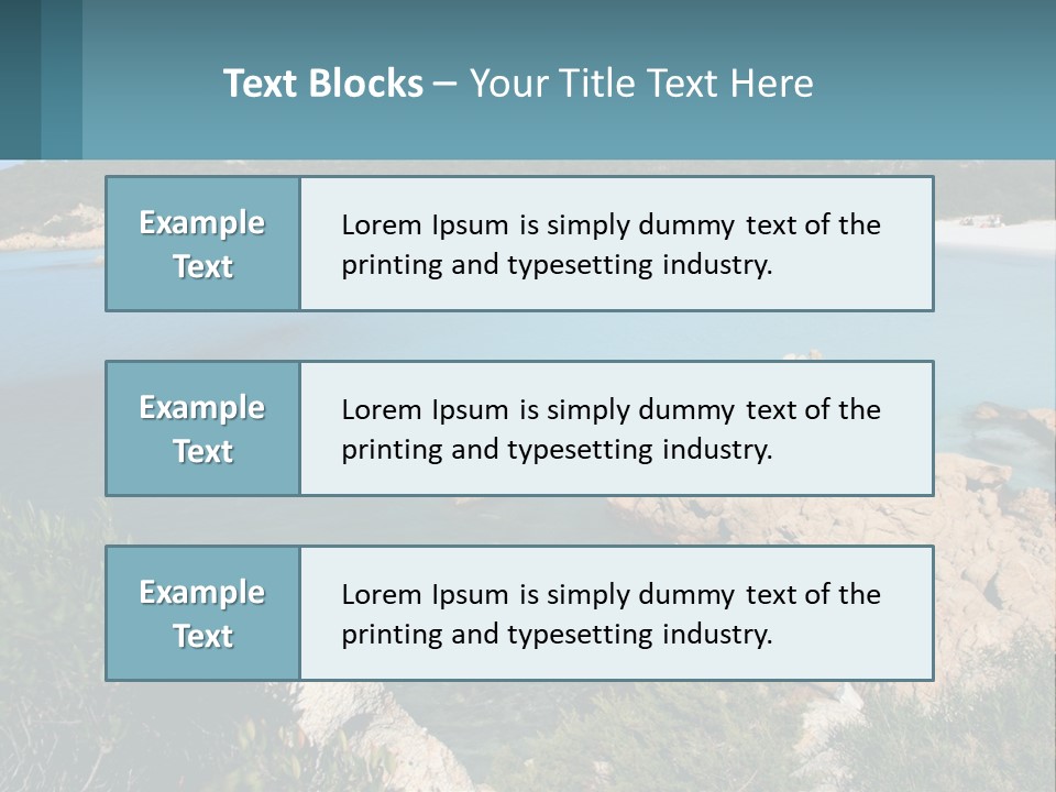 Relax Cove Water PowerPoint Template