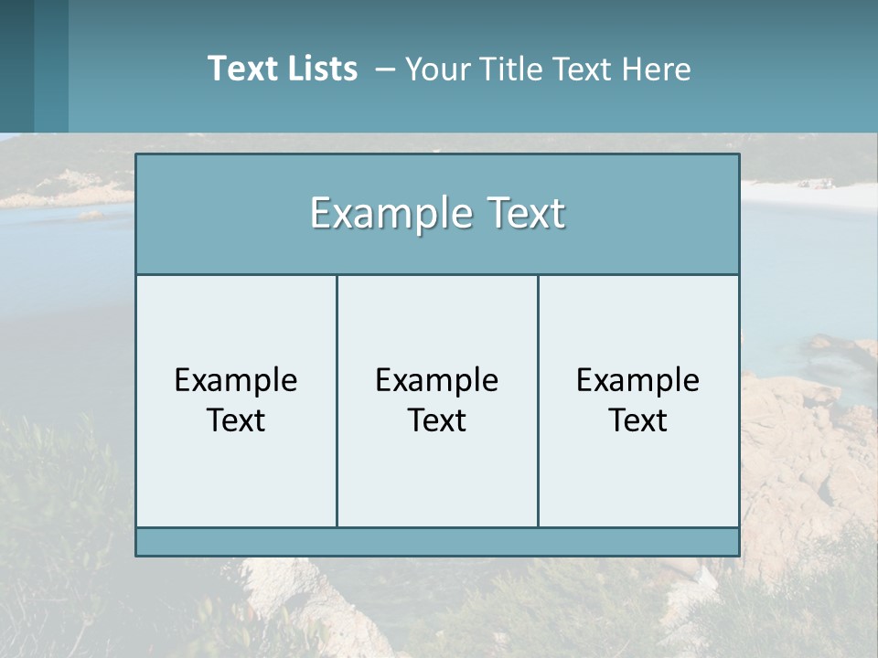 Relax Cove Water PowerPoint Template
