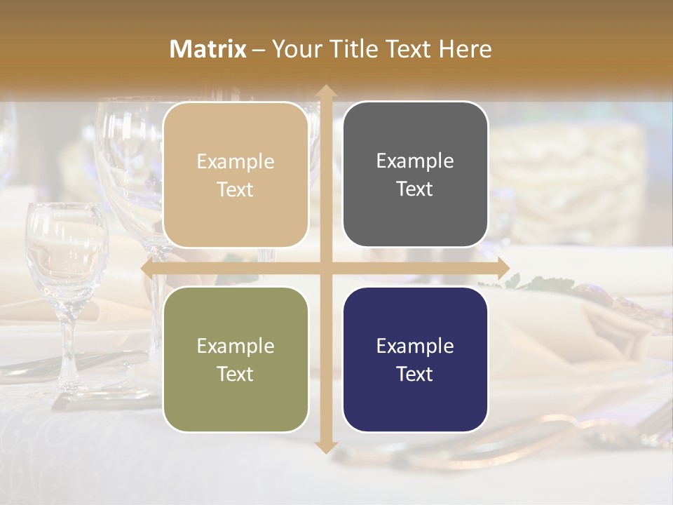 Decoration Large Dinner PowerPoint Template