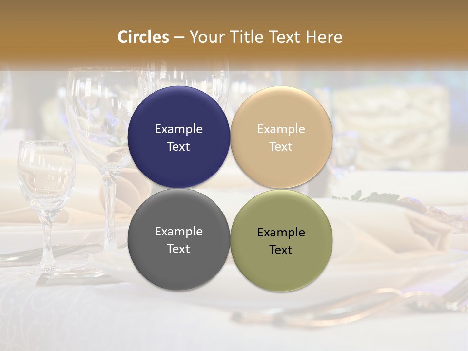 Decoration Large Dinner PowerPoint Template