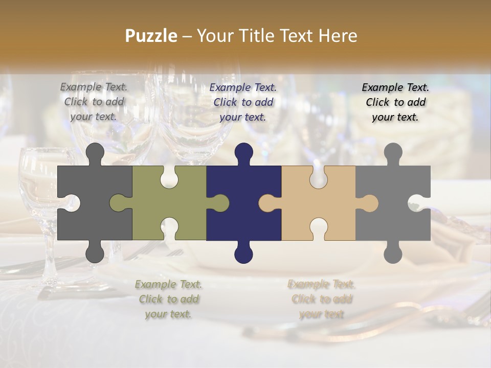 Decoration Large Dinner PowerPoint Template