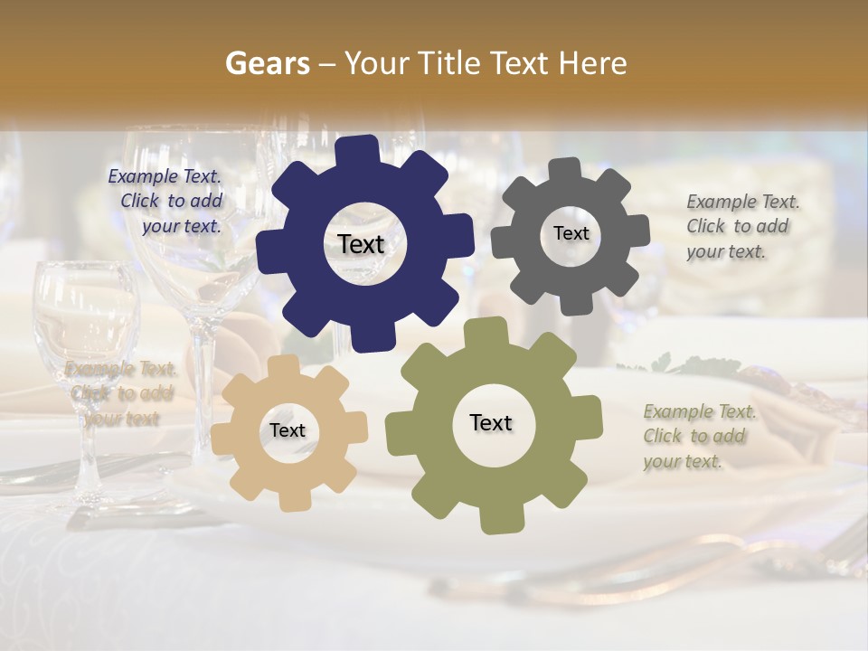 Decoration Large Dinner PowerPoint Template