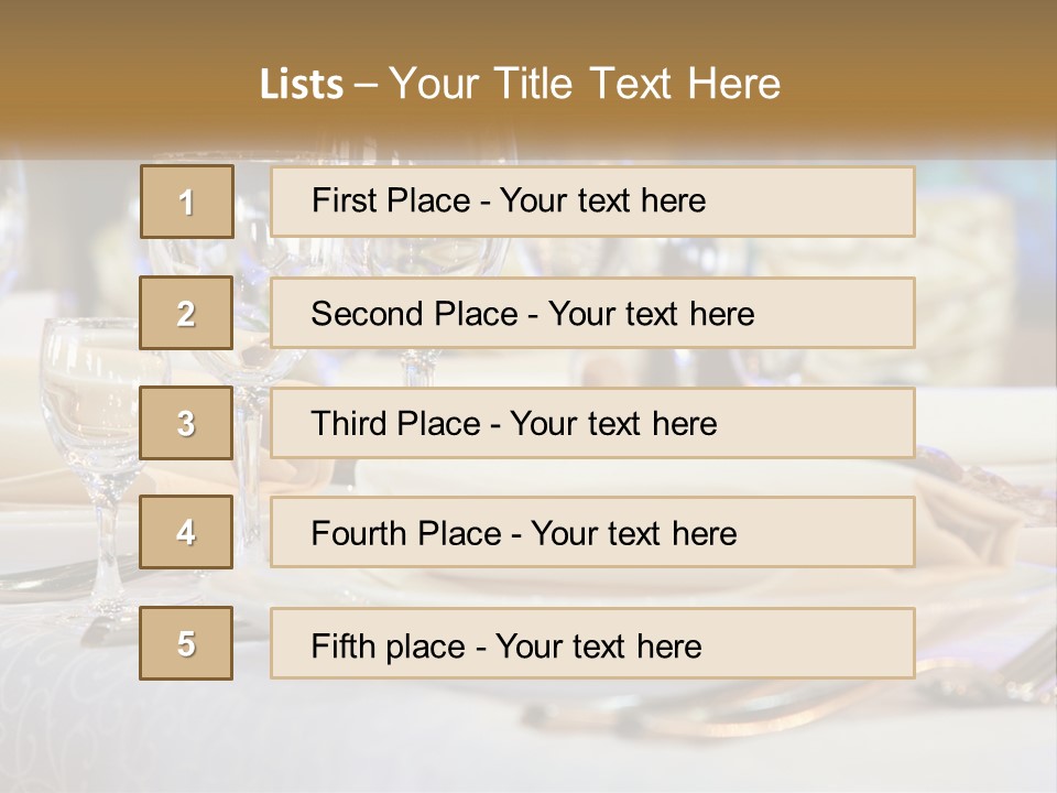 Decoration Large Dinner PowerPoint Template