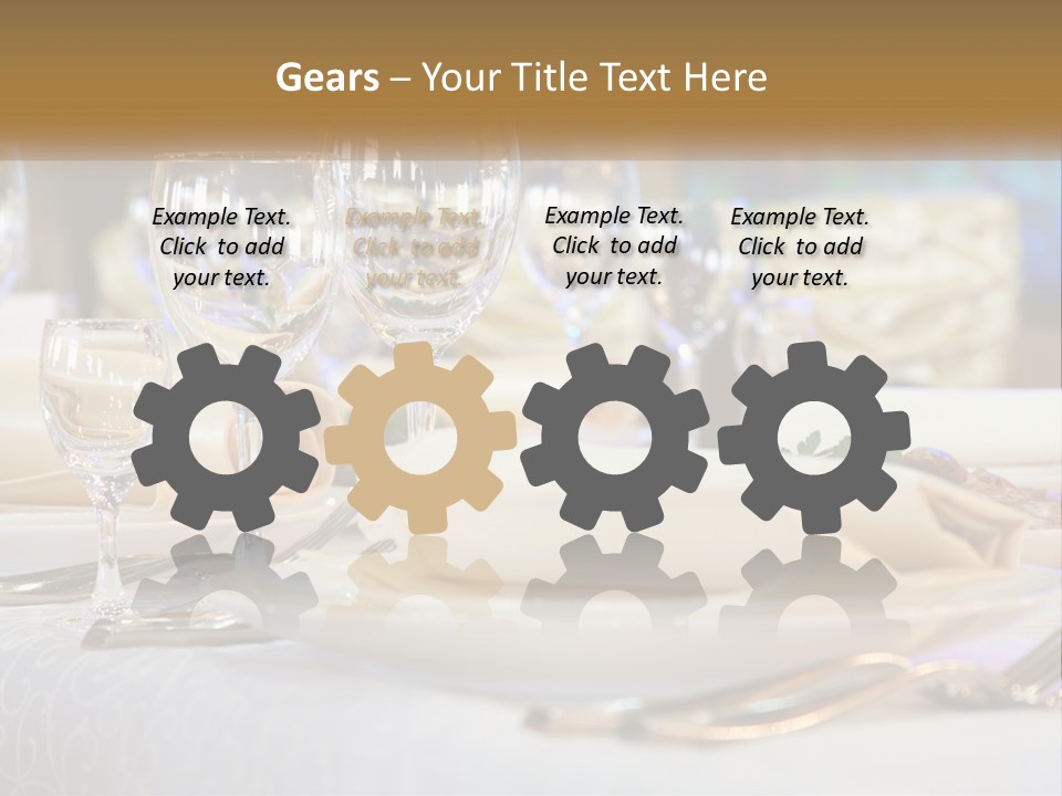 Decoration Large Dinner PowerPoint Template