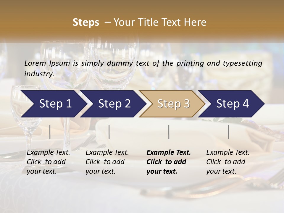 Decoration Large Dinner PowerPoint Template