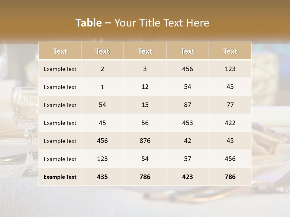 Decoration Large Dinner PowerPoint Template