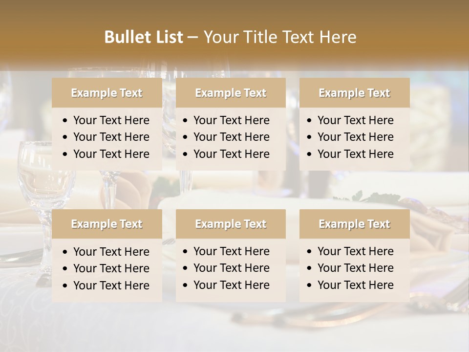 Decoration Large Dinner PowerPoint Template