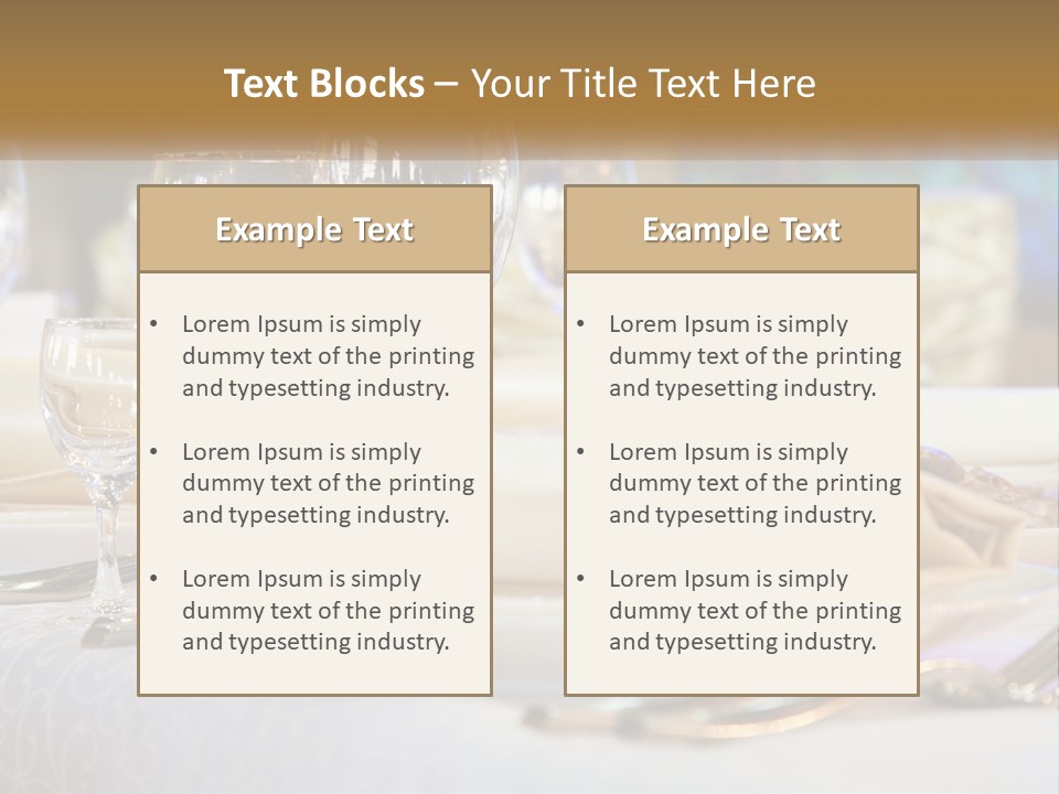 Decoration Large Dinner PowerPoint Template