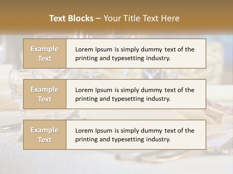 Decoration Large Dinner PowerPoint Template