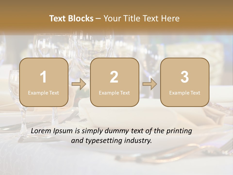 Decoration Large Dinner PowerPoint Template