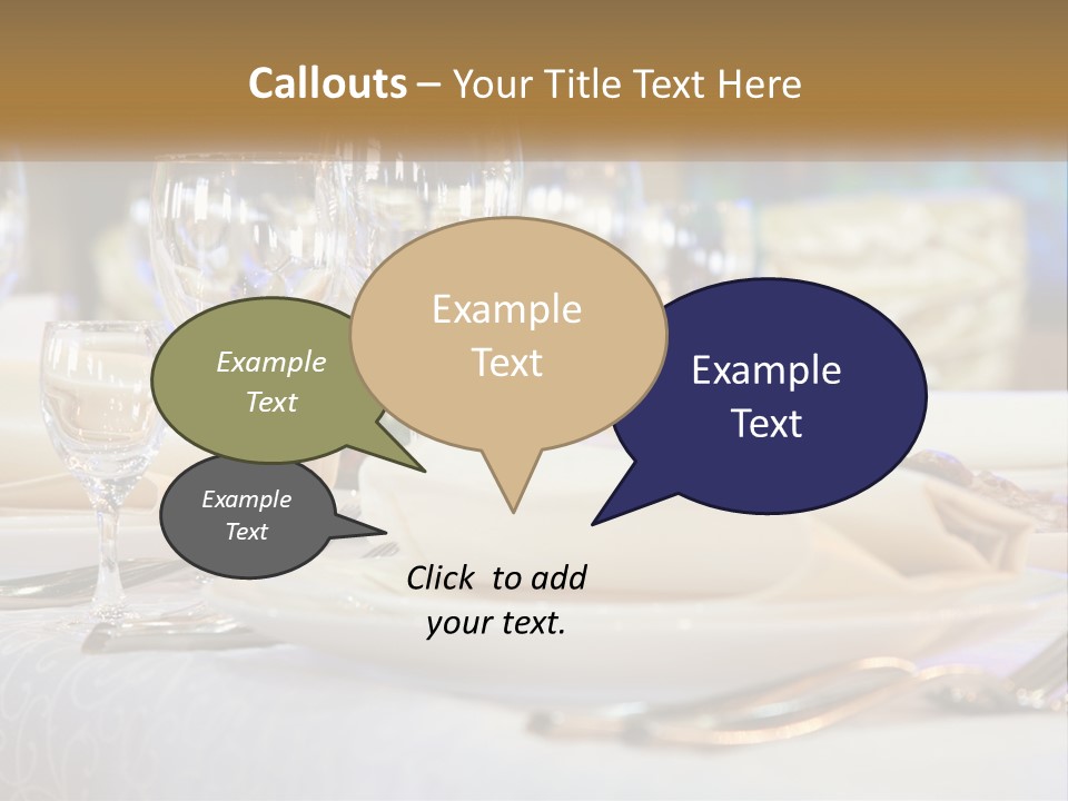 Decoration Large Dinner PowerPoint Template