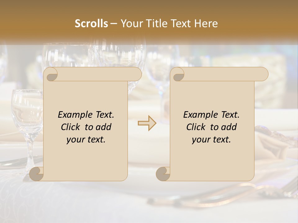 Decoration Large Dinner PowerPoint Template