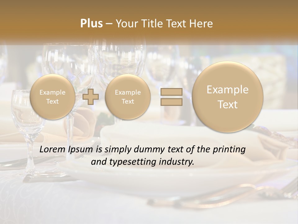 Decoration Large Dinner PowerPoint Template