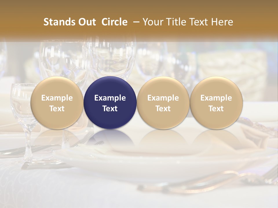 Decoration Large Dinner PowerPoint Template