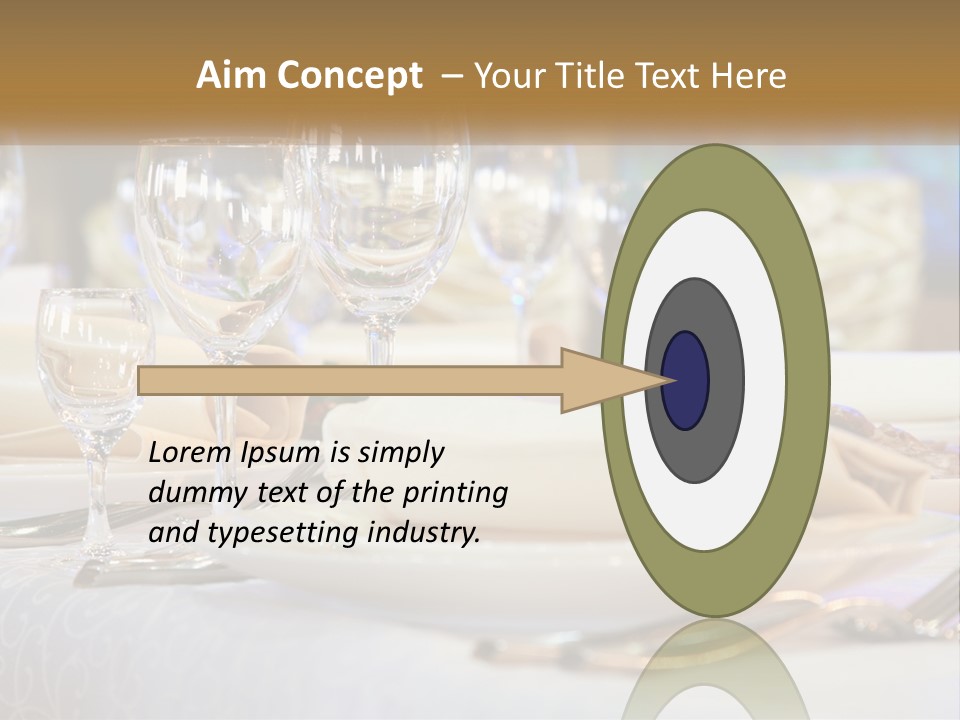 Decoration Large Dinner PowerPoint Template