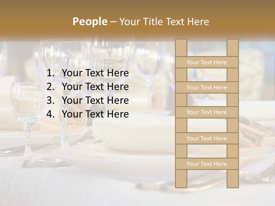 Decoration Large Dinner PowerPoint Template