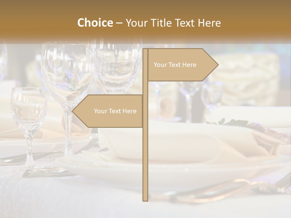 Decoration Large Dinner PowerPoint Template