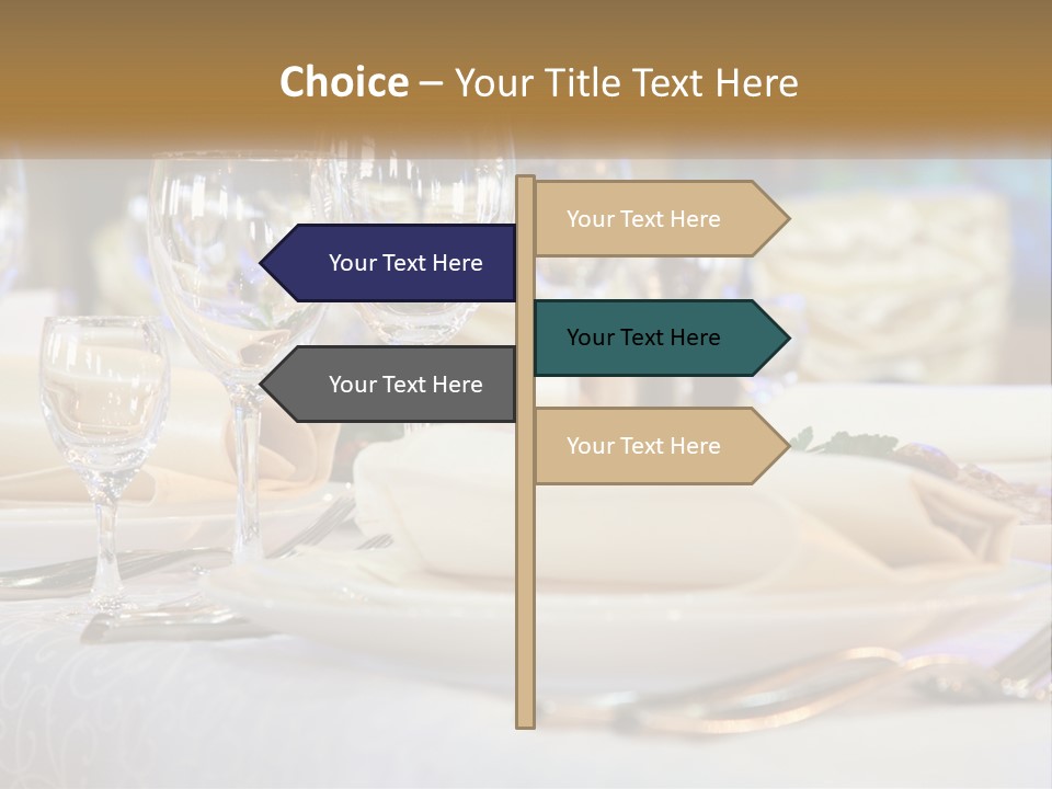 Decoration Large Dinner PowerPoint Template