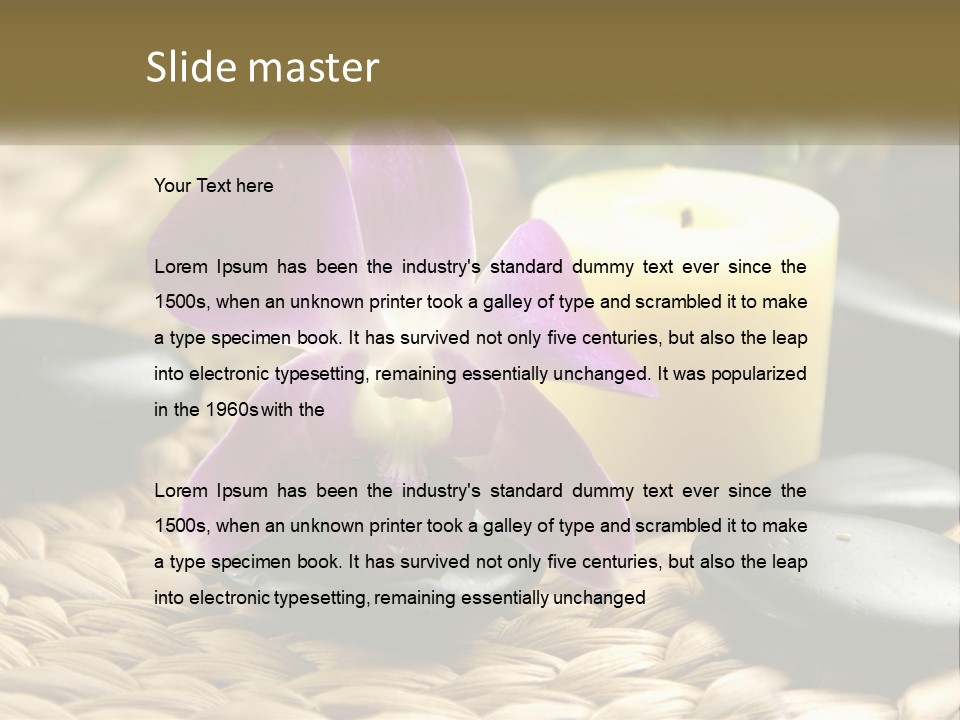 Body Moisturizer Meditation PowerPoint Template