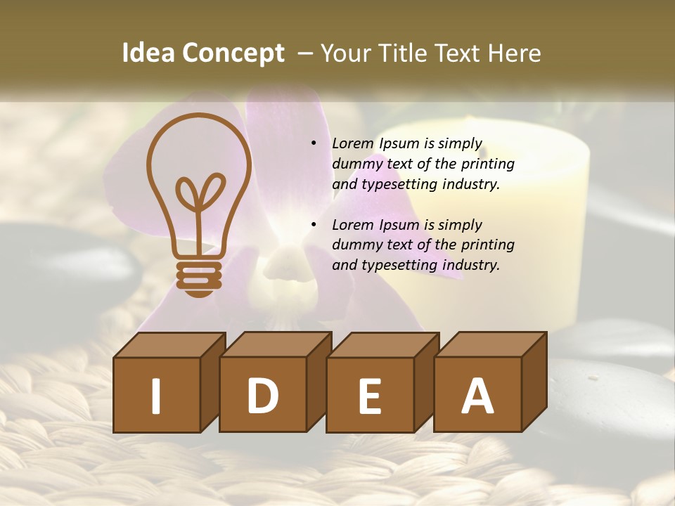 Body Moisturizer Meditation PowerPoint Template