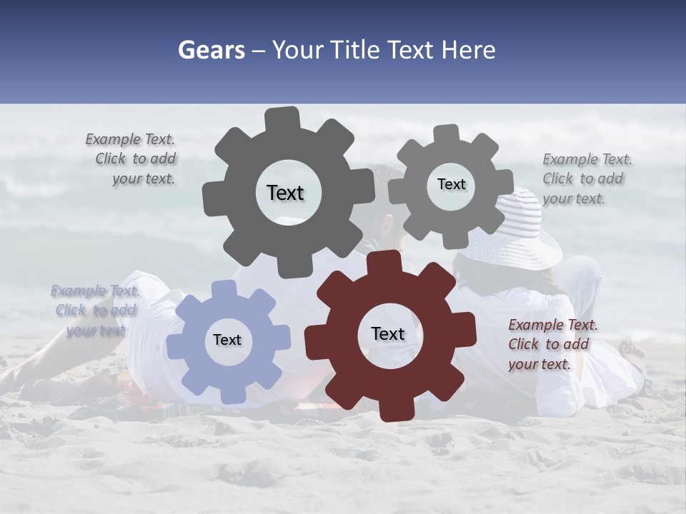 Brunette Adult Food PowerPoint Template