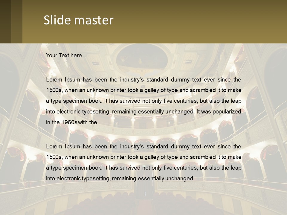 Interior Drama Balcony PowerPoint Template