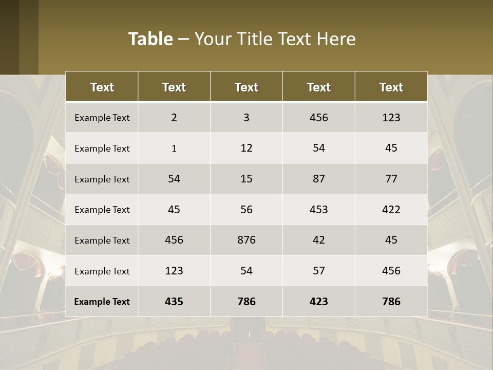 Interior Drama Balcony PowerPoint Template