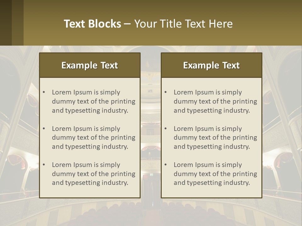 Interior Drama Balcony PowerPoint Template