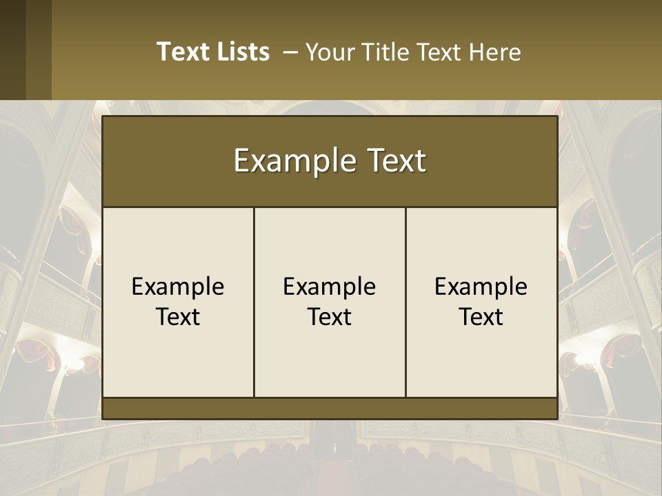 Interior Drama Balcony PowerPoint Template