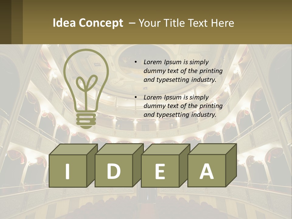 Interior Drama Balcony PowerPoint Template