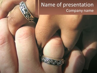 Interracial Finger International PowerPoint Template