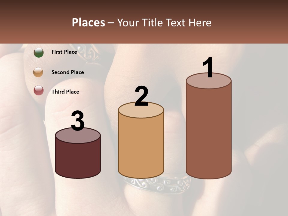 Interracial Finger International PowerPoint Template